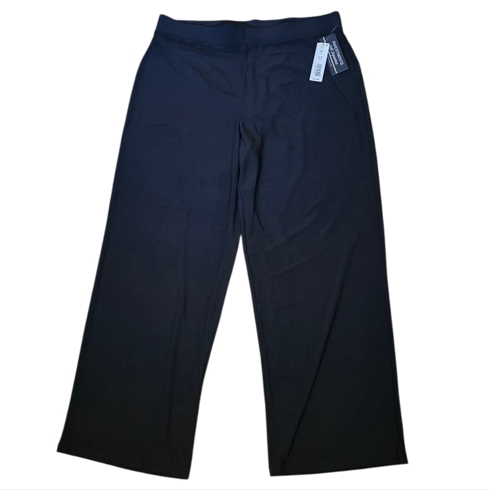Investments Soft Seperates Black Pants Size Large
